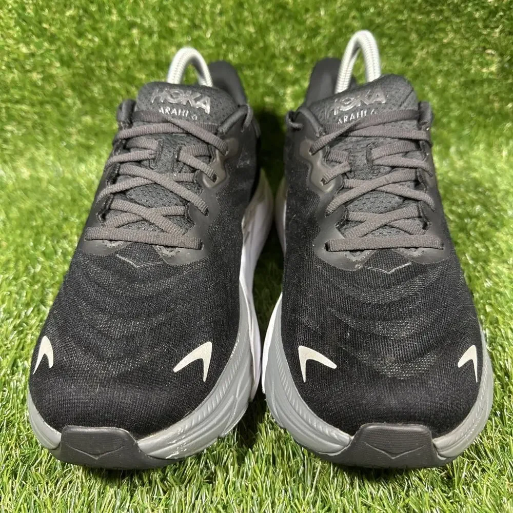 Hoka One One Women Arahi 6 1123195 BWHT Black Running Shoes Sneakers Size 10B - Picture 4 of 8